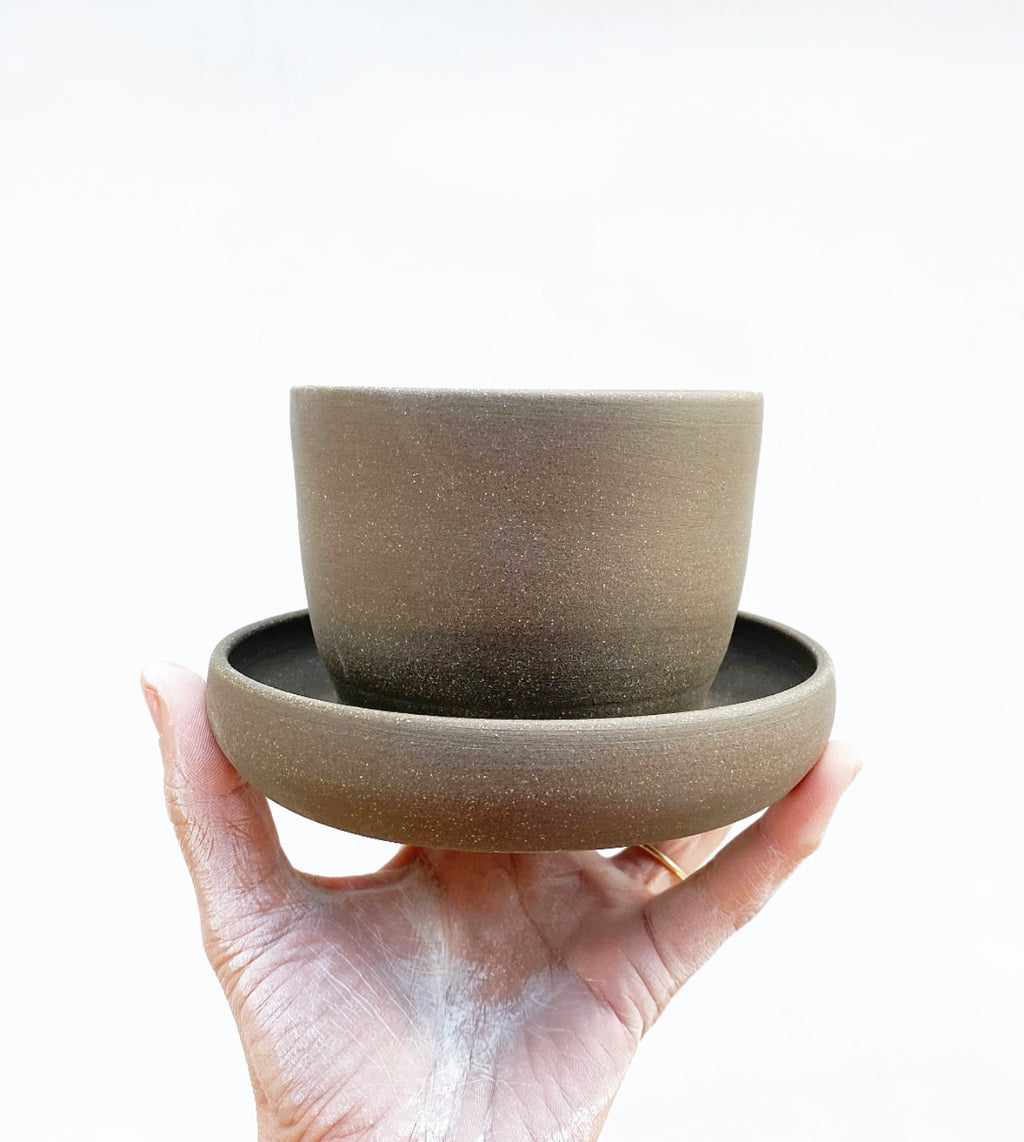 Dark Brown All-in-one Planter - Small
