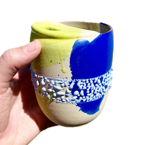 Cobalt Textured Travel Mug