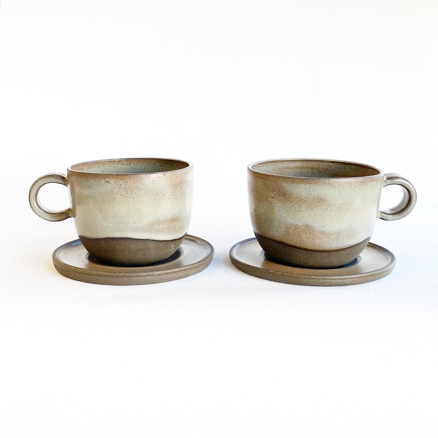 Dark Brown Coffee/ Cappuccino / Tea Cup with Oyster Glaze