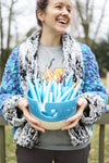 Korai Goods x PSD Jumbo Yarn Bowl Collab - Speckled Blue!