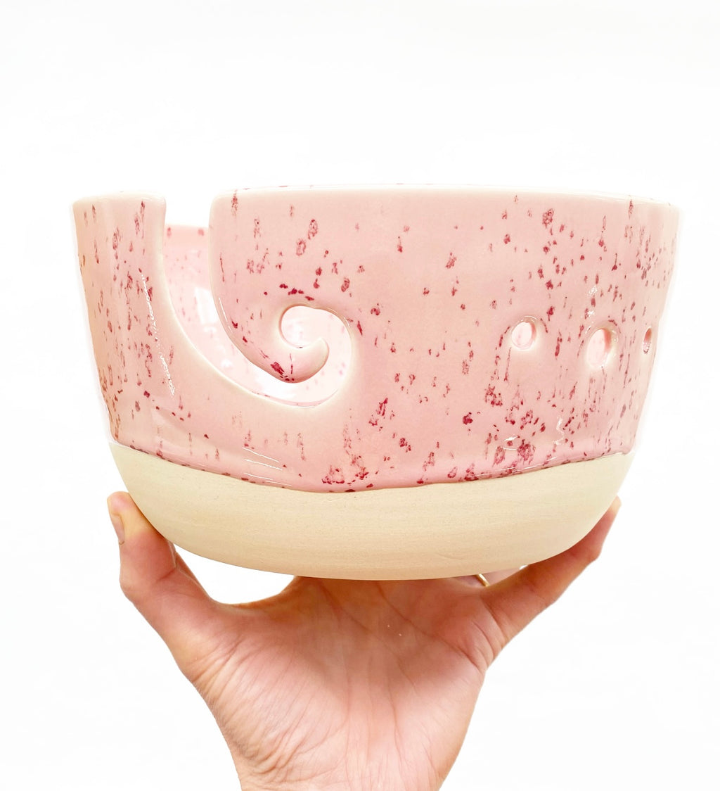 Korai Goods x PSD Jumbo Yarn Bowl Collab - Speckled Pink!